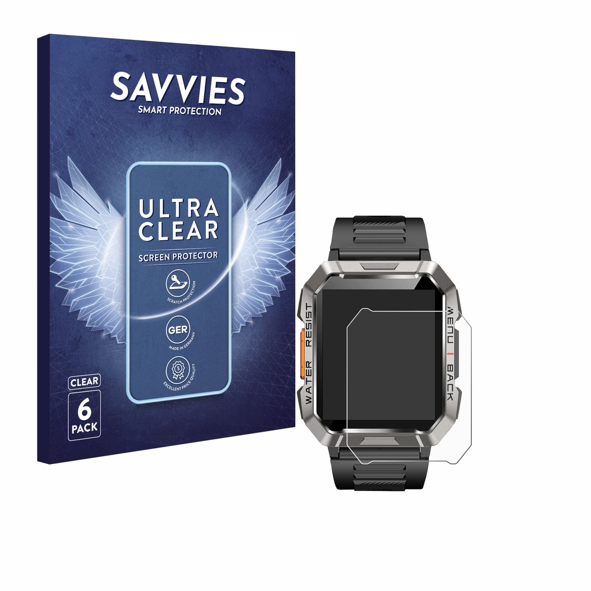 Savvies - Screenprotector voor Baolubao W60 - Folie Beschermfolie transparant 6 Stuks