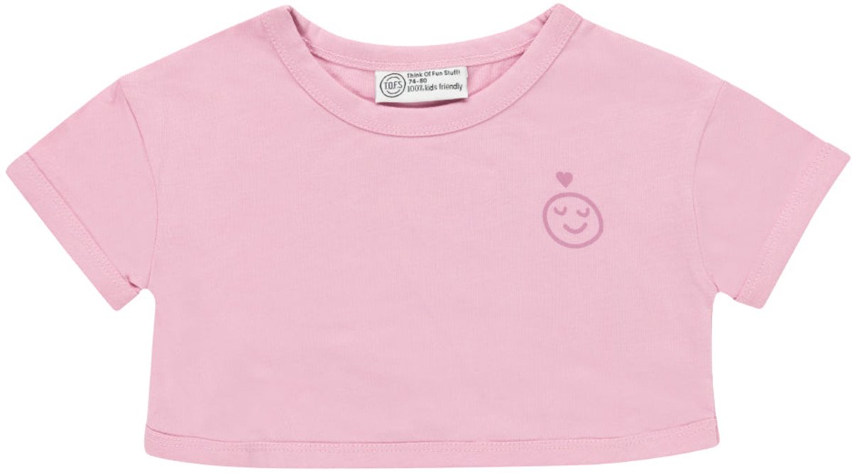 T.O.F.S. Meisjes T-shirt hartjesprint – zacht lila – maat 110/116