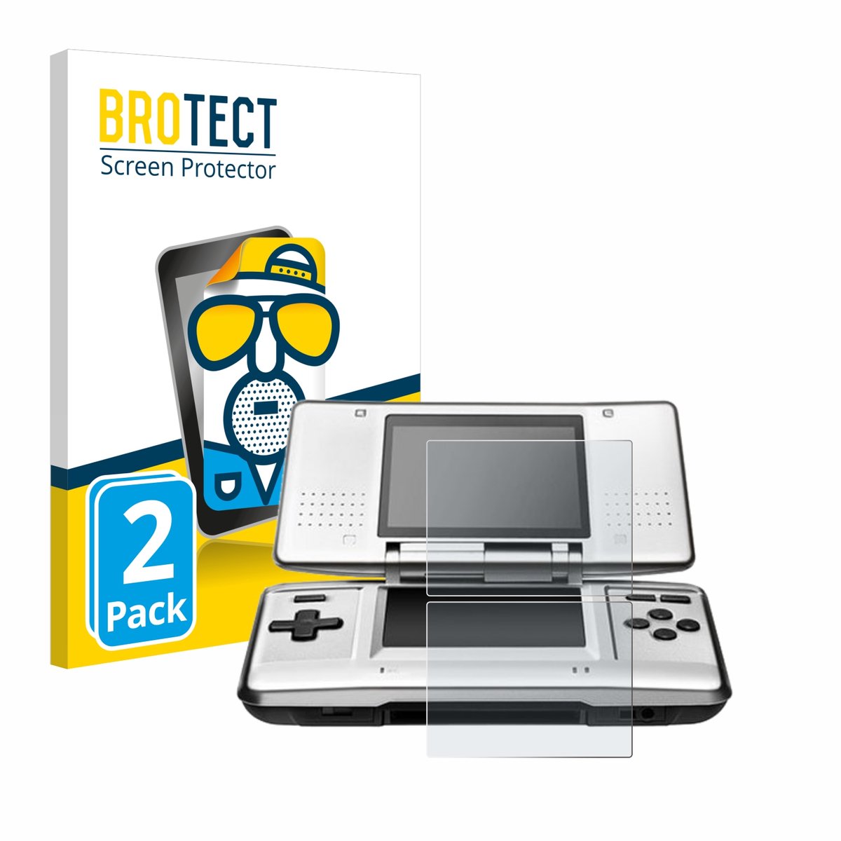 BROTECT - Screenprotector voor Nintendo DS - Folie Beschermfolie matte 2 Stuks