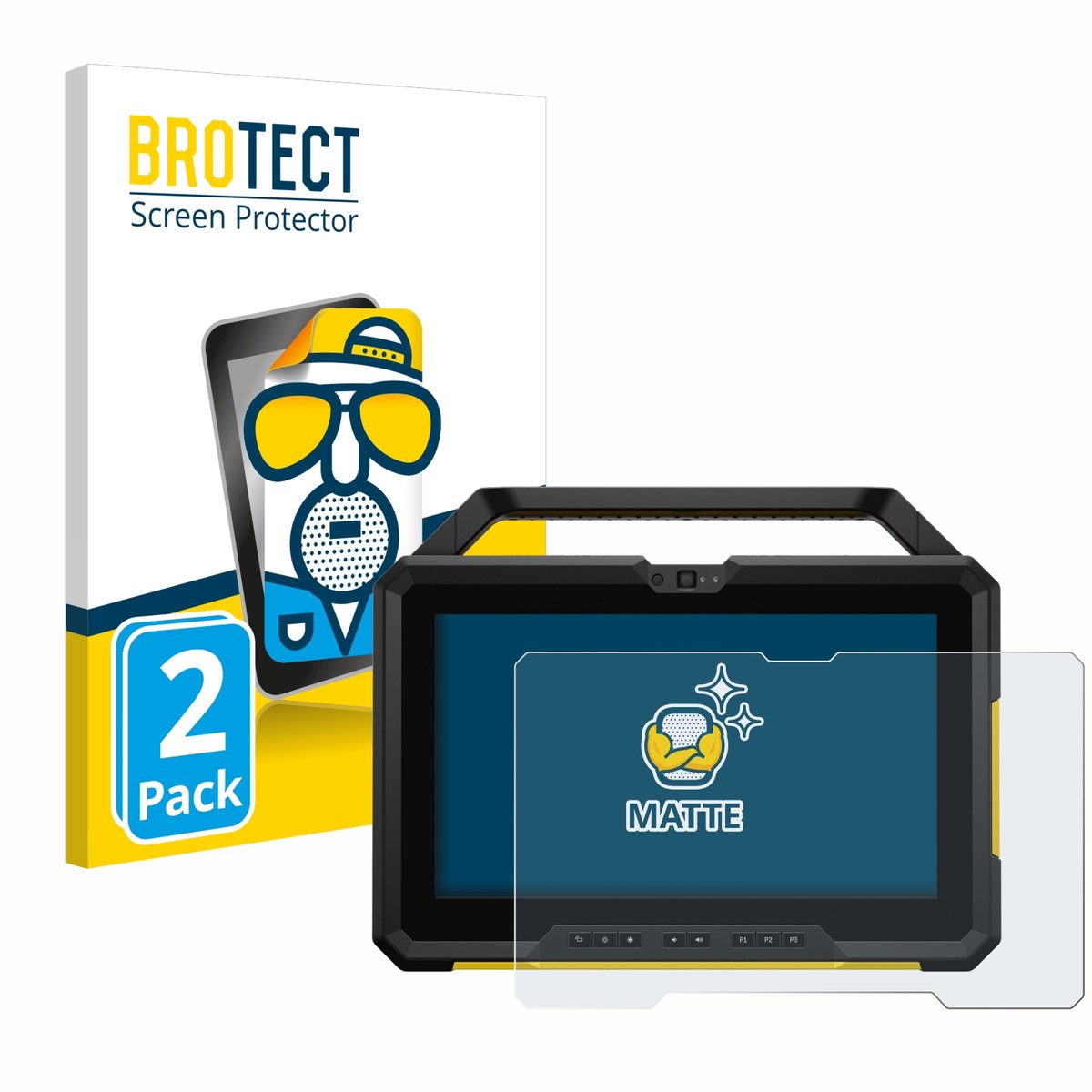 BROTECT - Screenprotector voor Dell Latitude 7220 - Folie Beschermfolie matte 2 Stuks