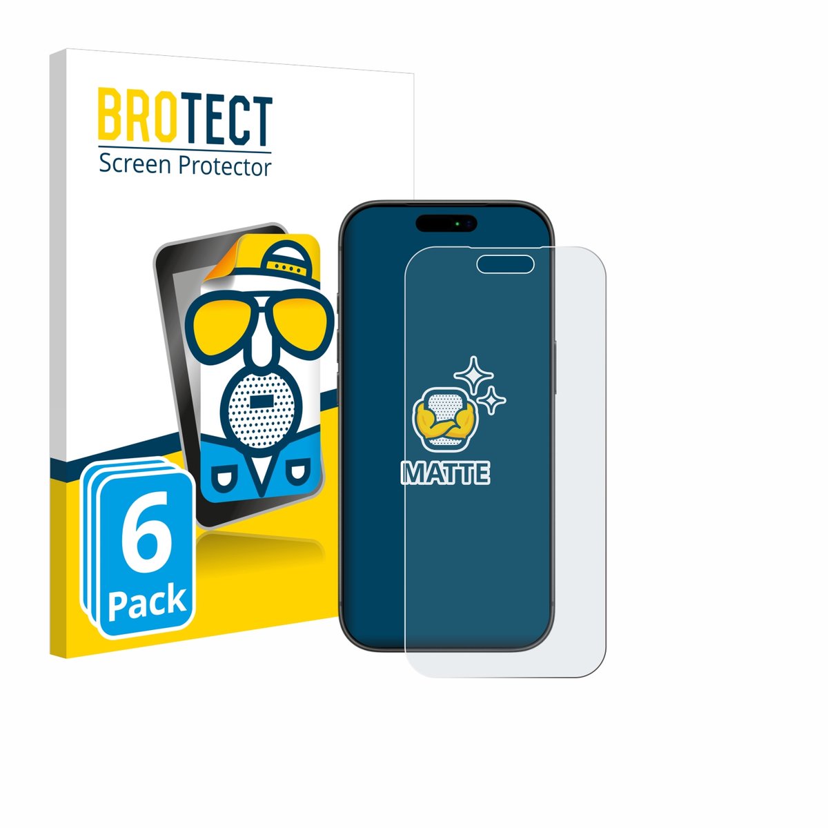 BROTECT - Screenprotector voor Apple iPhone 17 Pro Max - Folie Beschermfolie matte 6 Stuks
