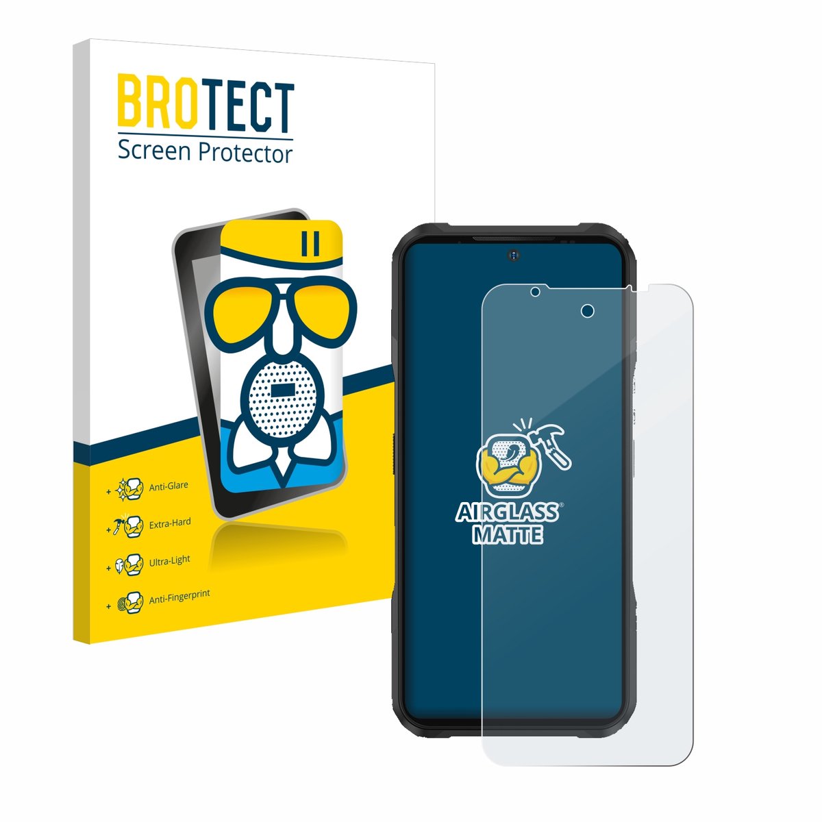 BROTECT - Screenprotector voor Doogee V20 - Folie Beschermfolie Beschermglas matte