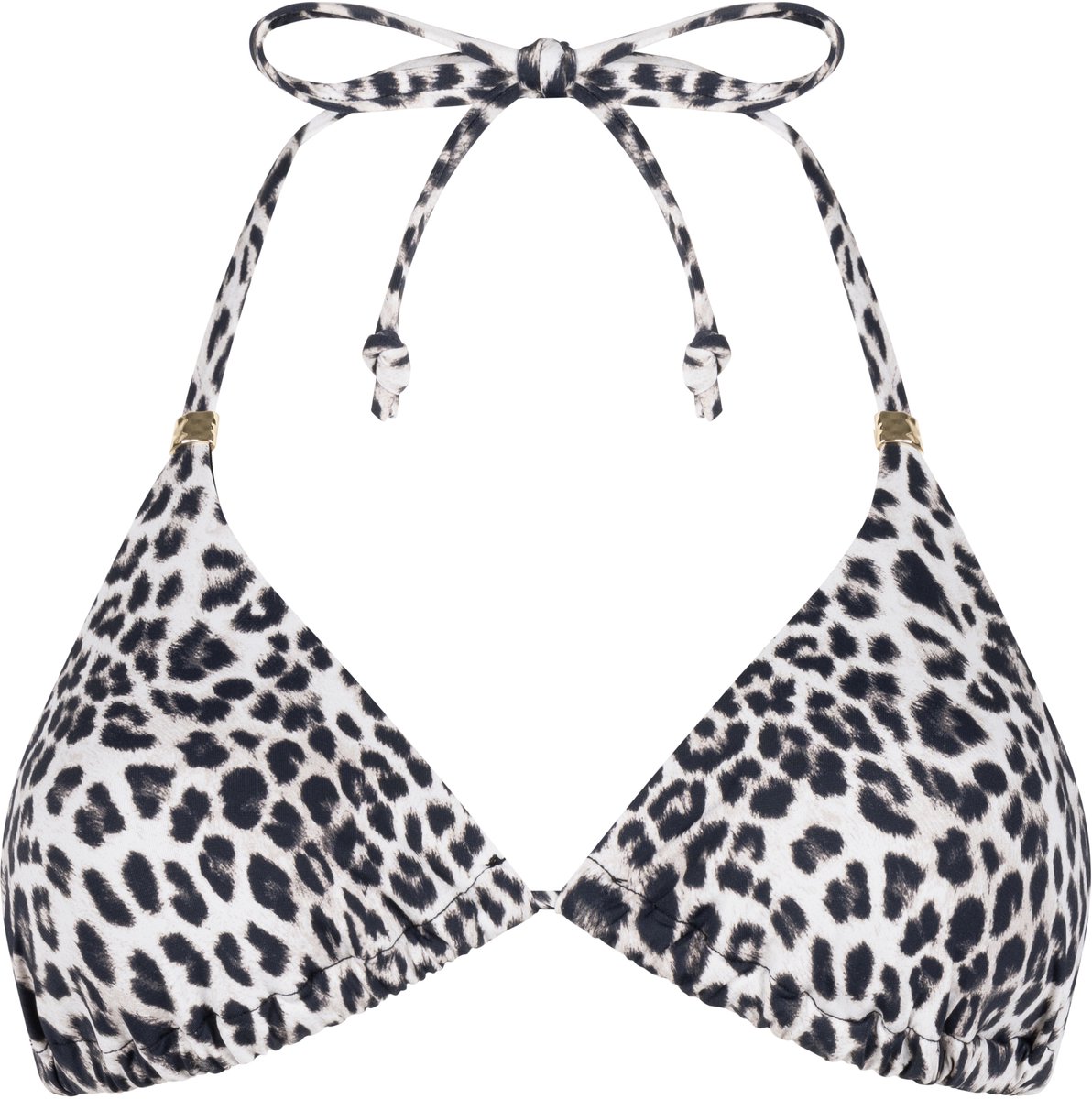 Hunkemöller Triangle Bikinitop Leopard Zwart