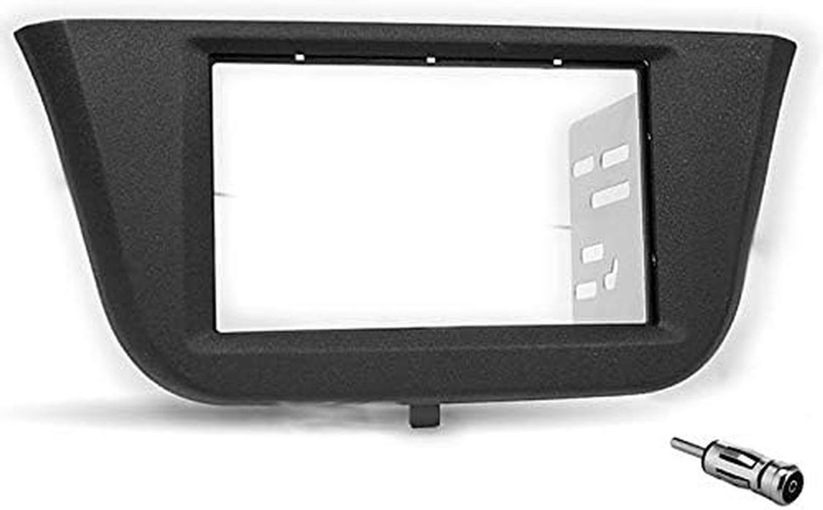 2 DIN Inbouwframe Universeel voor Autoradio met Antenne Adapter