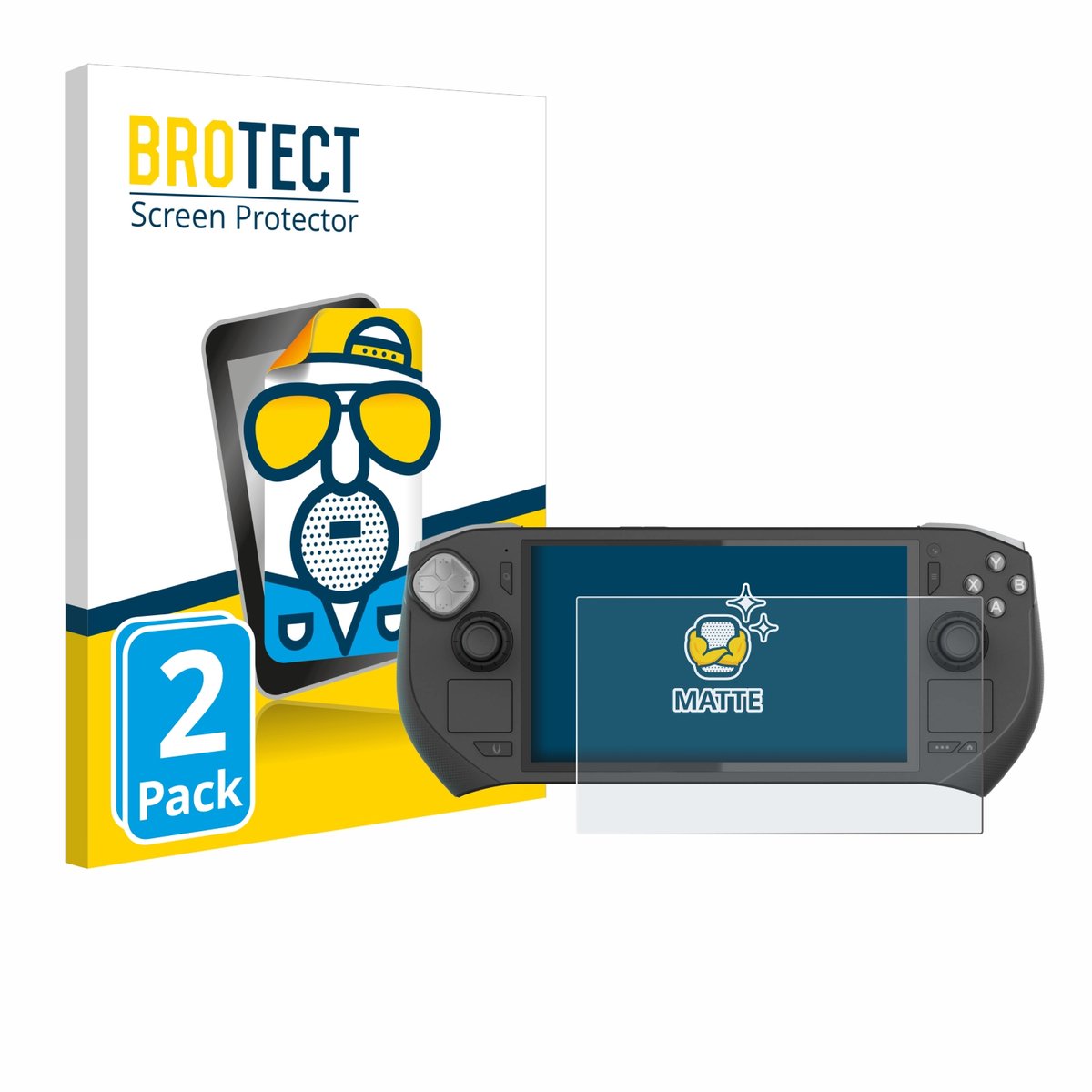BROTECT - Screenprotector voor Zotac Gaming Zone - Folie Beschermfolie matte 2 Stuks