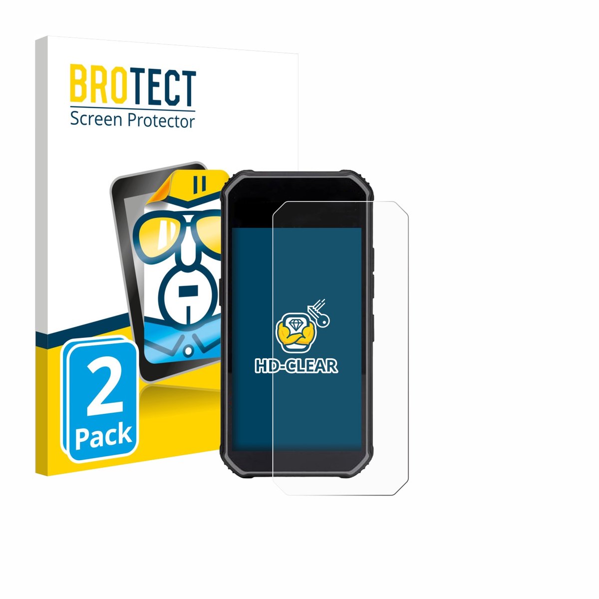 BROTECT - Screenprotector voor SkyCaddie Pro 5X - Folie Beschermfolie transparant 2 Stuks