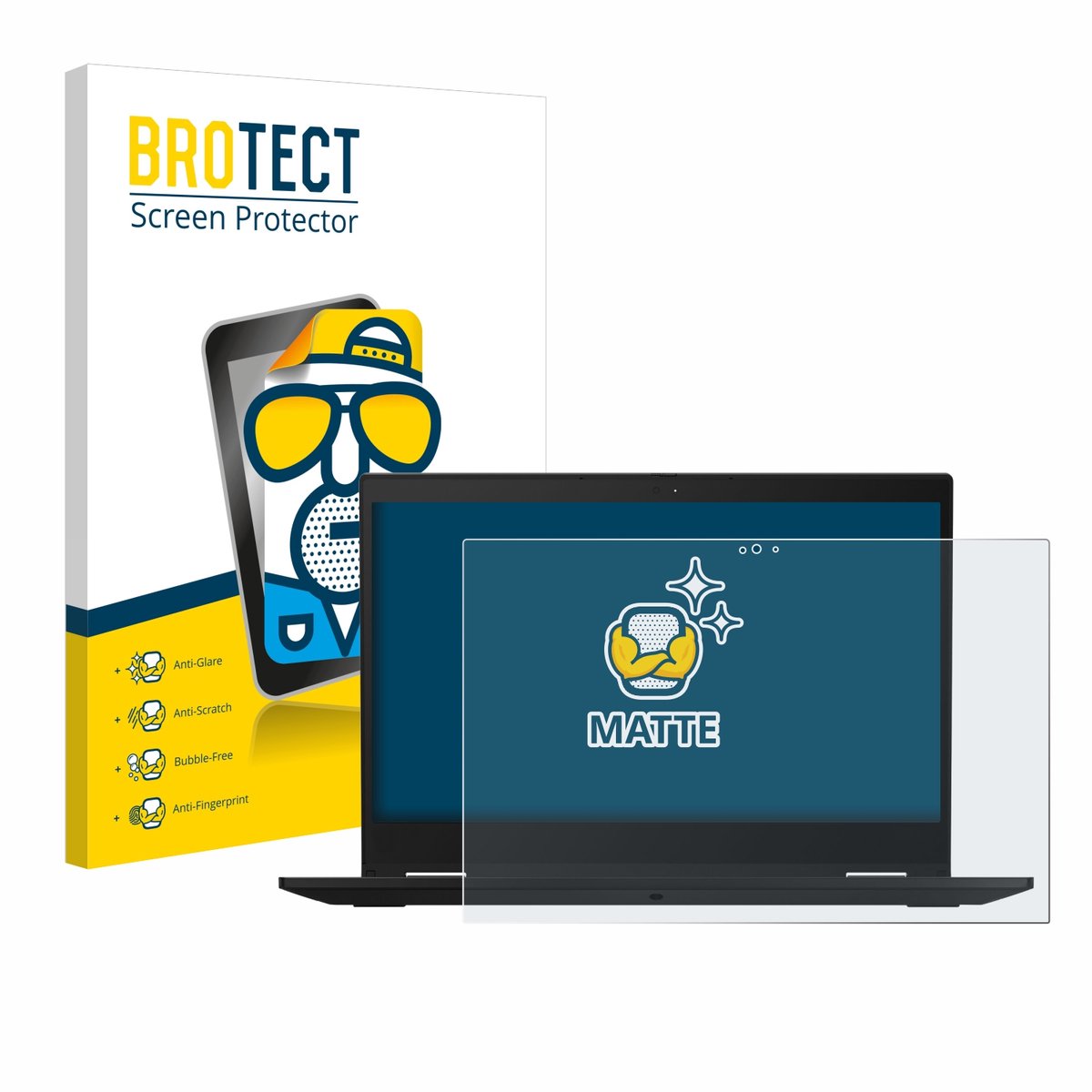 BROTECT - Screenprotector voor Lenovo ThinkPad X390 Yoga - Folie Beschermfolie matte