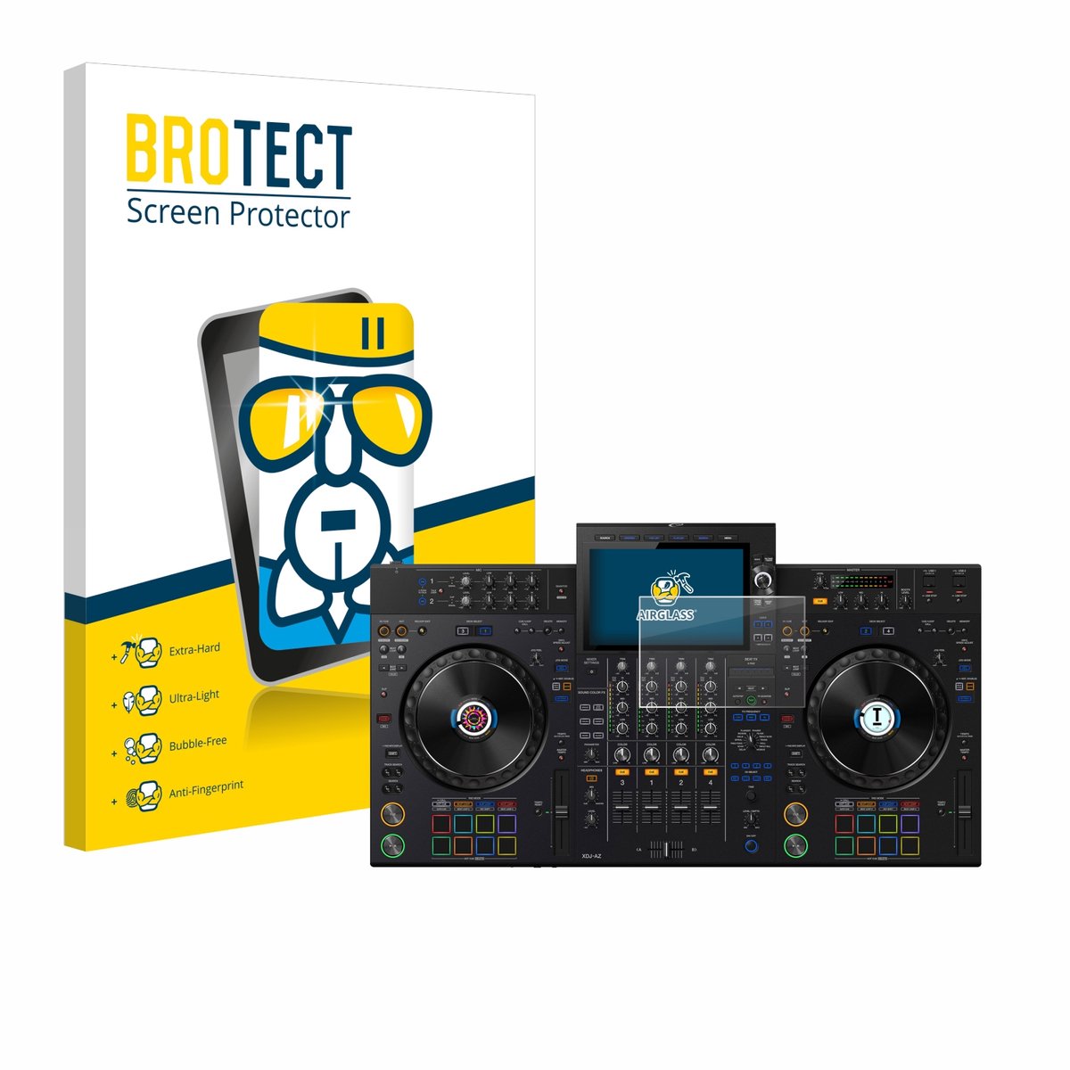 Screenprotector voor Pioneer XDJ-AZ Beschermglas transparant
