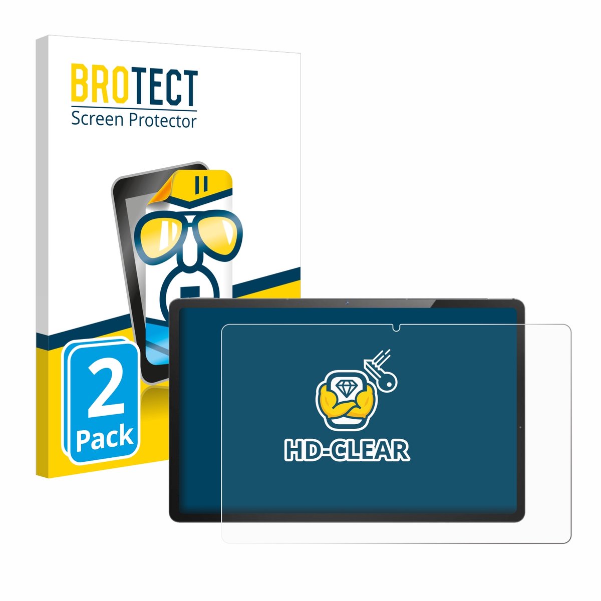 BROTECT - Screenprotector voor LincPlus T4 11" - Folie Beschermfolie transparant 2 Stuks