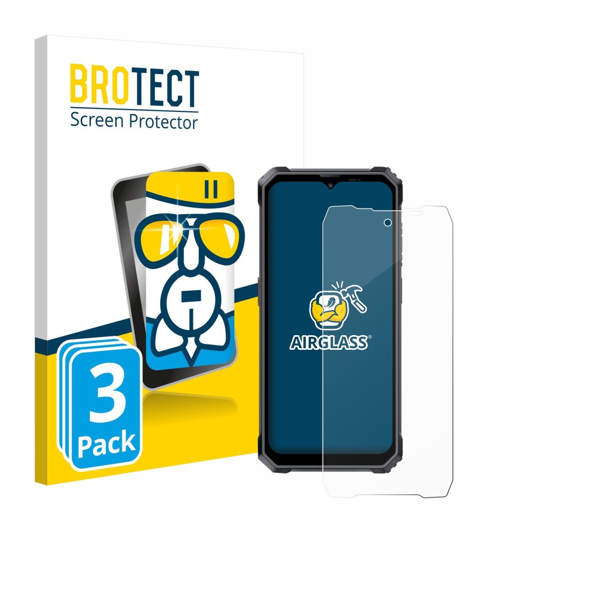 Screenprotector 3 Stuks voor Blackview BL7000 Beschermglas transparant