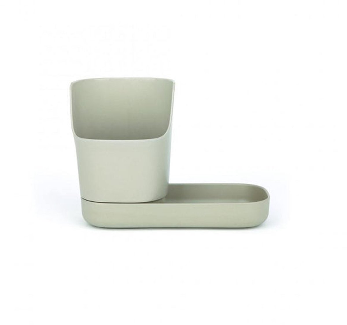 Claro Counter Caddy Stone – Keuken Gootsteen Organizer met Borstel- en Spons Opbergruimte