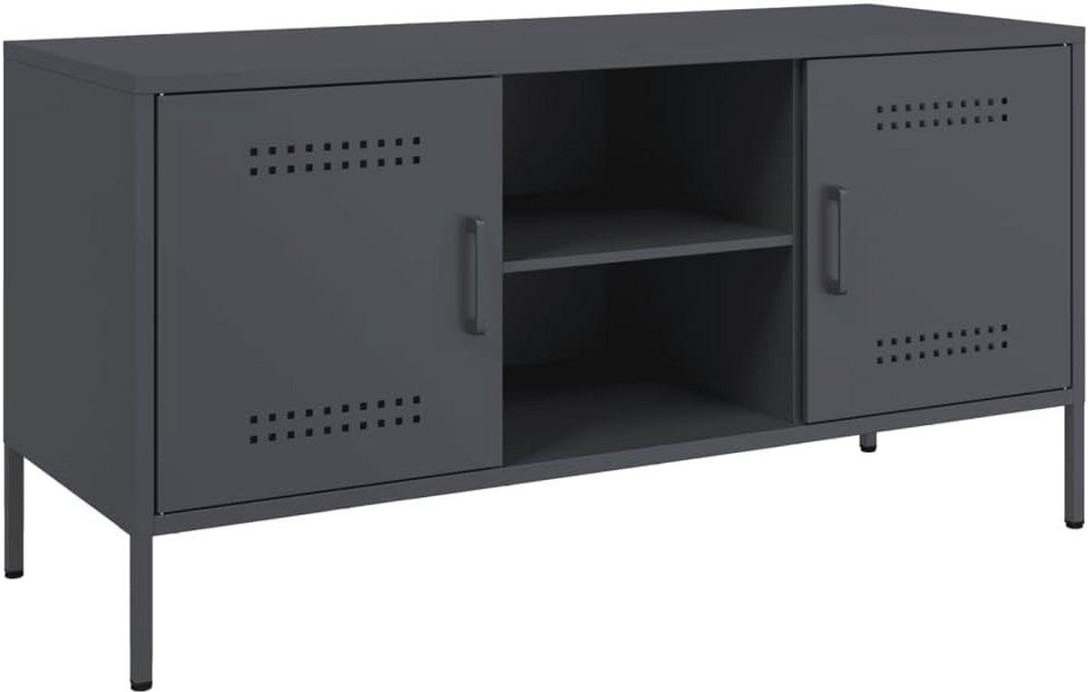 Industrieel TV-meubel met Stalen Frame - Wandkast voor Woonkamer