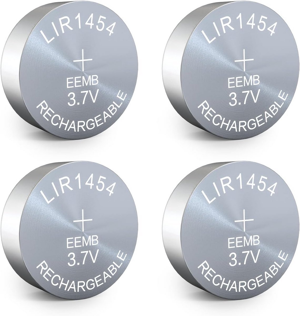 4 Stuks Oplaadbare 3.7V Knoopcel Batterijen Lithium-ion voor Oordopjes en Horloges