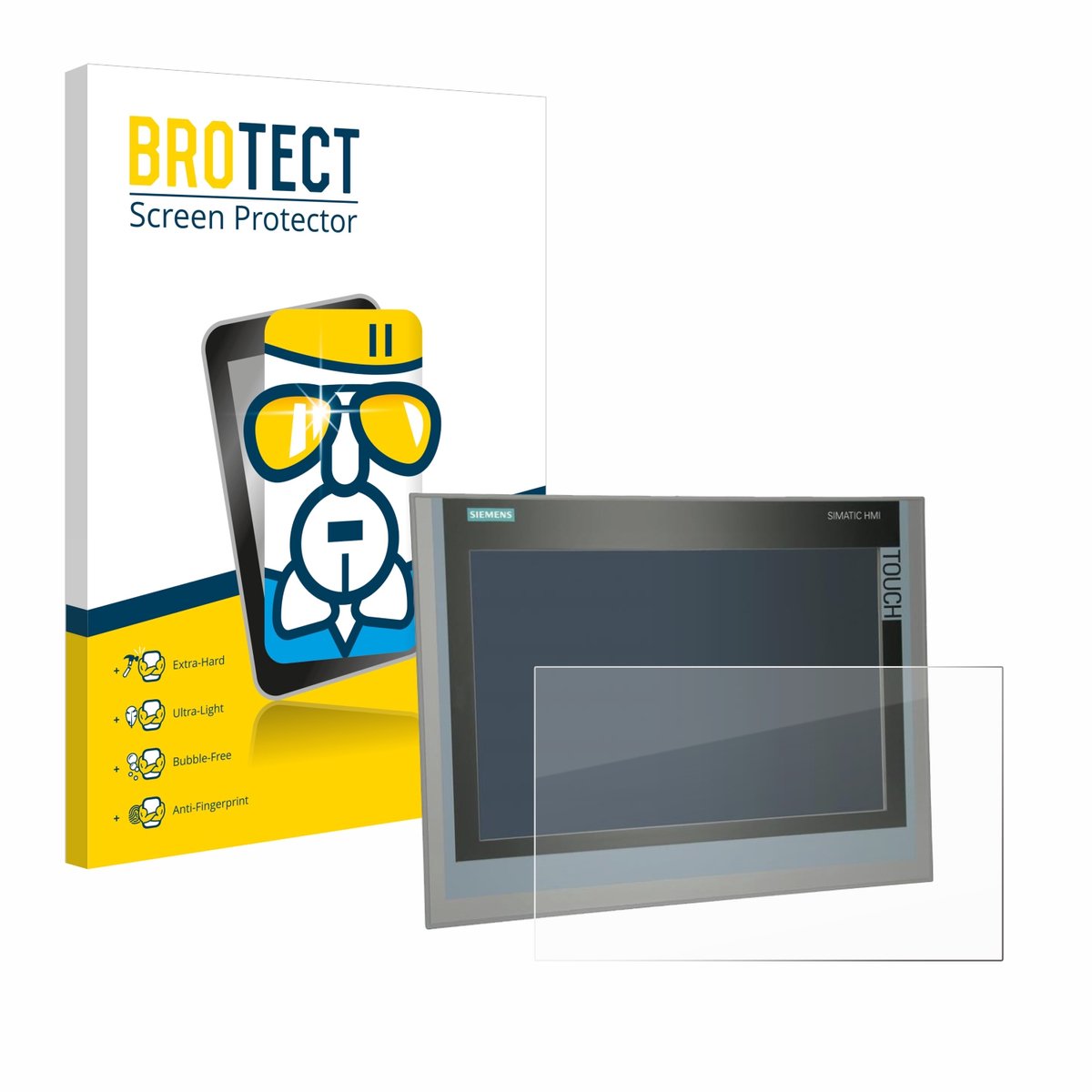 Screenprotector voor Siemens Simatic HMI TP 1500 Comfort Beschermglas transparant