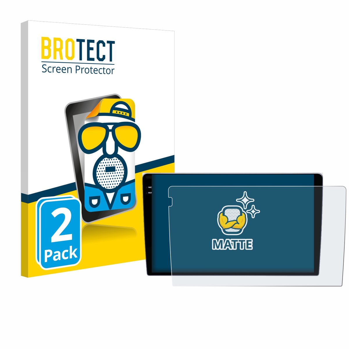 BROTECT - Screenprotector voor Teyes CC3 9" - Folie Beschermfolie matte 2 Stuks