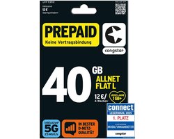 Prepaid Simkaart Zonder Abonnement met 15 GB Data en Bel- & SMS Flat in Duits Netwerkkwaliteit