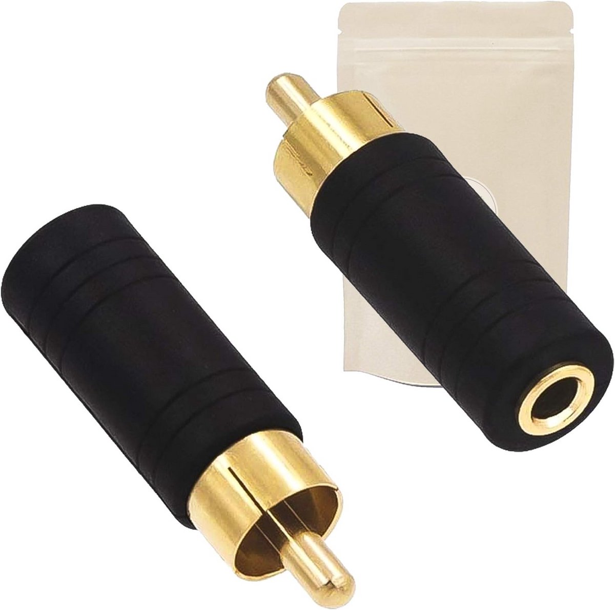 2x RCA naar 3.5mm Mini-Jack Adapter Kabel - Stereo/Mono Plug