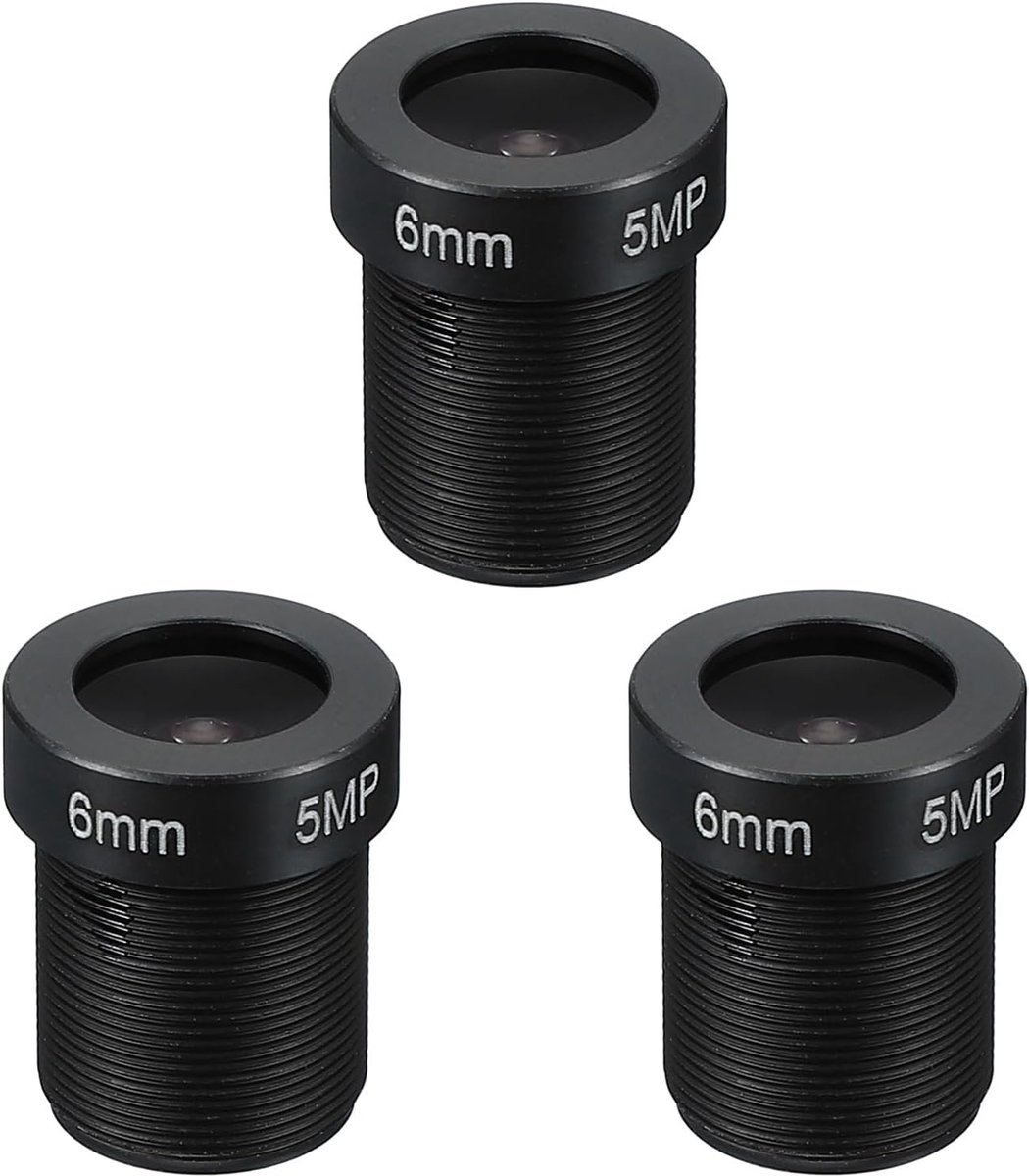 2.8mm CCTV Camera Lens - F1.8 FPV Security Camera Lens - 3MP 140°/112°/84° Wide Angle Lens - M12 Thread Dia voor IP Camera Panoramische Beelden - 3pcs