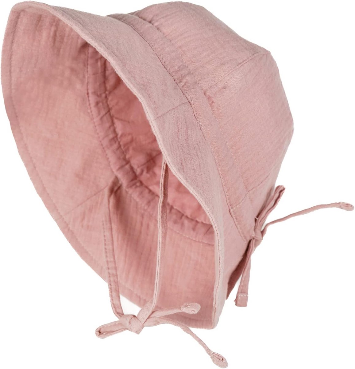 Mousseline Zomerhoed met Nekbescherming voor Baby en Kinderen UV Werking UPF 50+