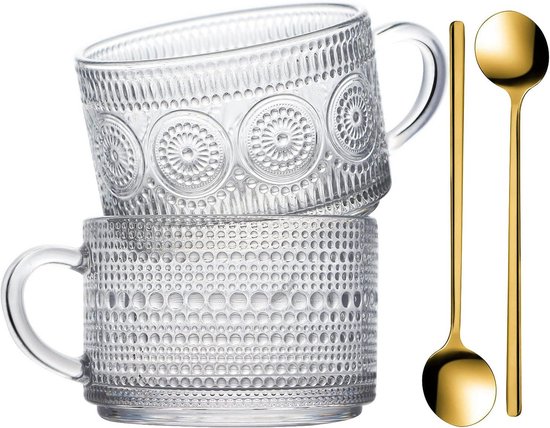 Set van 2 Geïsoleerde Koffiemokken RVS - Dubbelwandig met Morsbestendig Set van 2 Geïsoleerde Koffiemokken RVS - Dubbelwandig met Morsbestendig