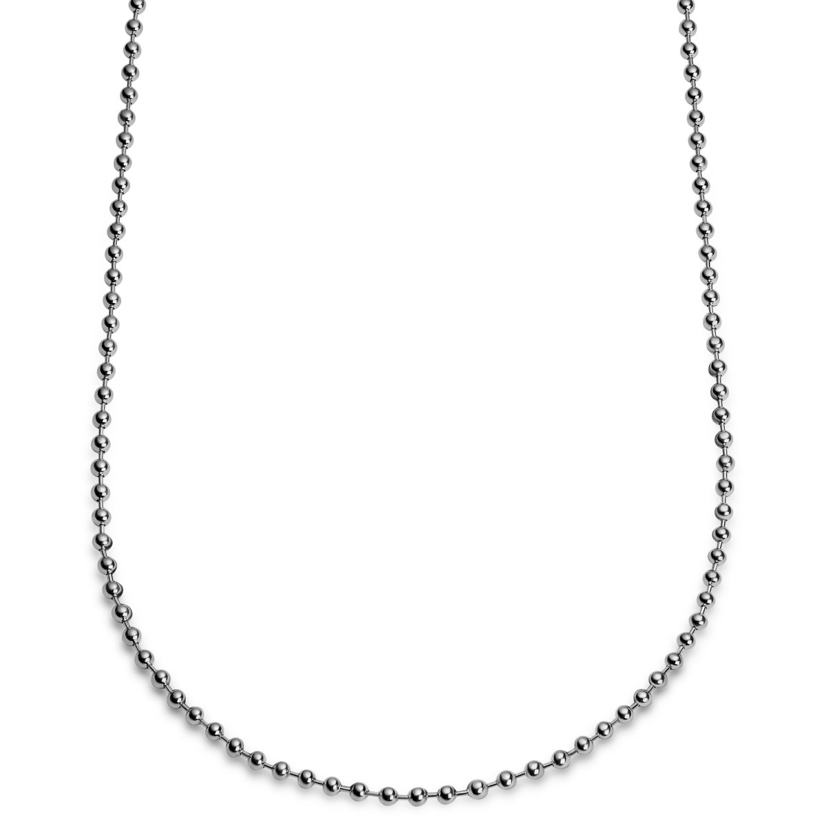 Essentials | 4 mm Zilverkleurige Ketting met Bolletjes Schakels
