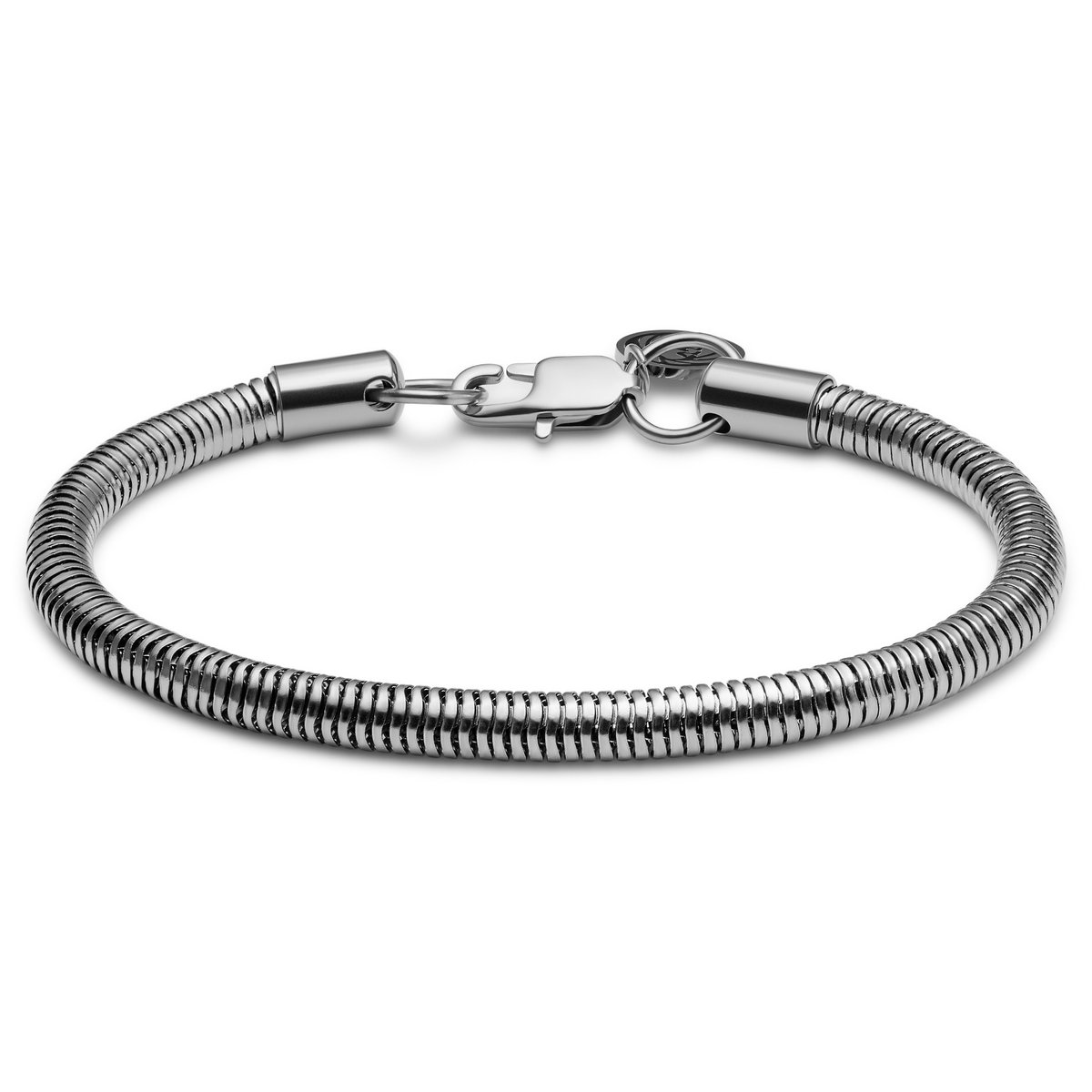 Essentials | 5 mm Zilverkleurige Armband met Slangenschakels
