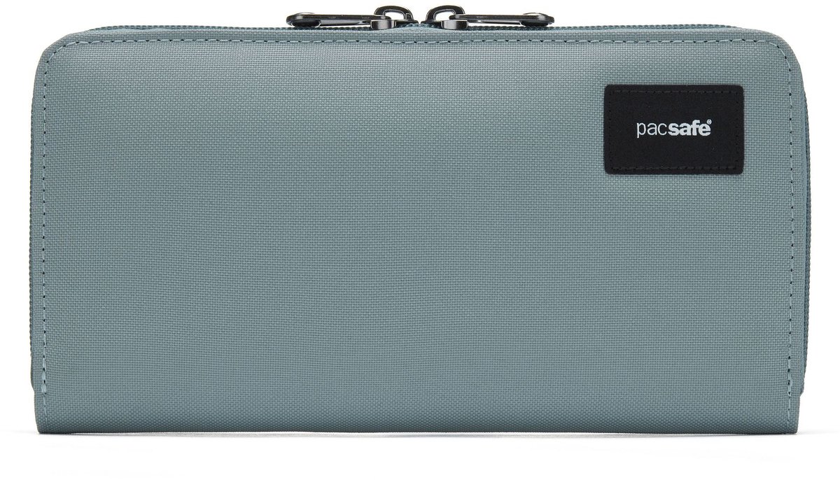 Pacsafe Continental Portemonnee - 10 x 19.5 x 2.5 cm - Pasjeshouder - RFID-blokkerend - Beveiligde Portemonnee - Anti-diefstal Pasjeshouder - Gerecycled Polyester - Blauw