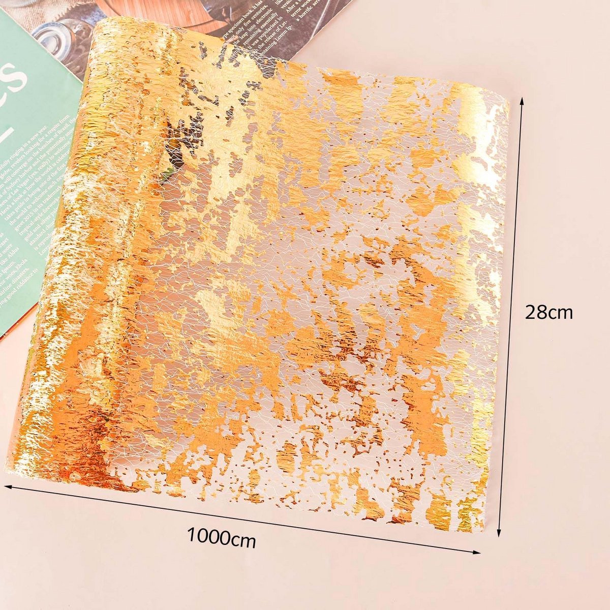 Gouden Tafelloper Polyester 10 Meter - Glanzende Tafelversiering voor Bruiloft en Feest