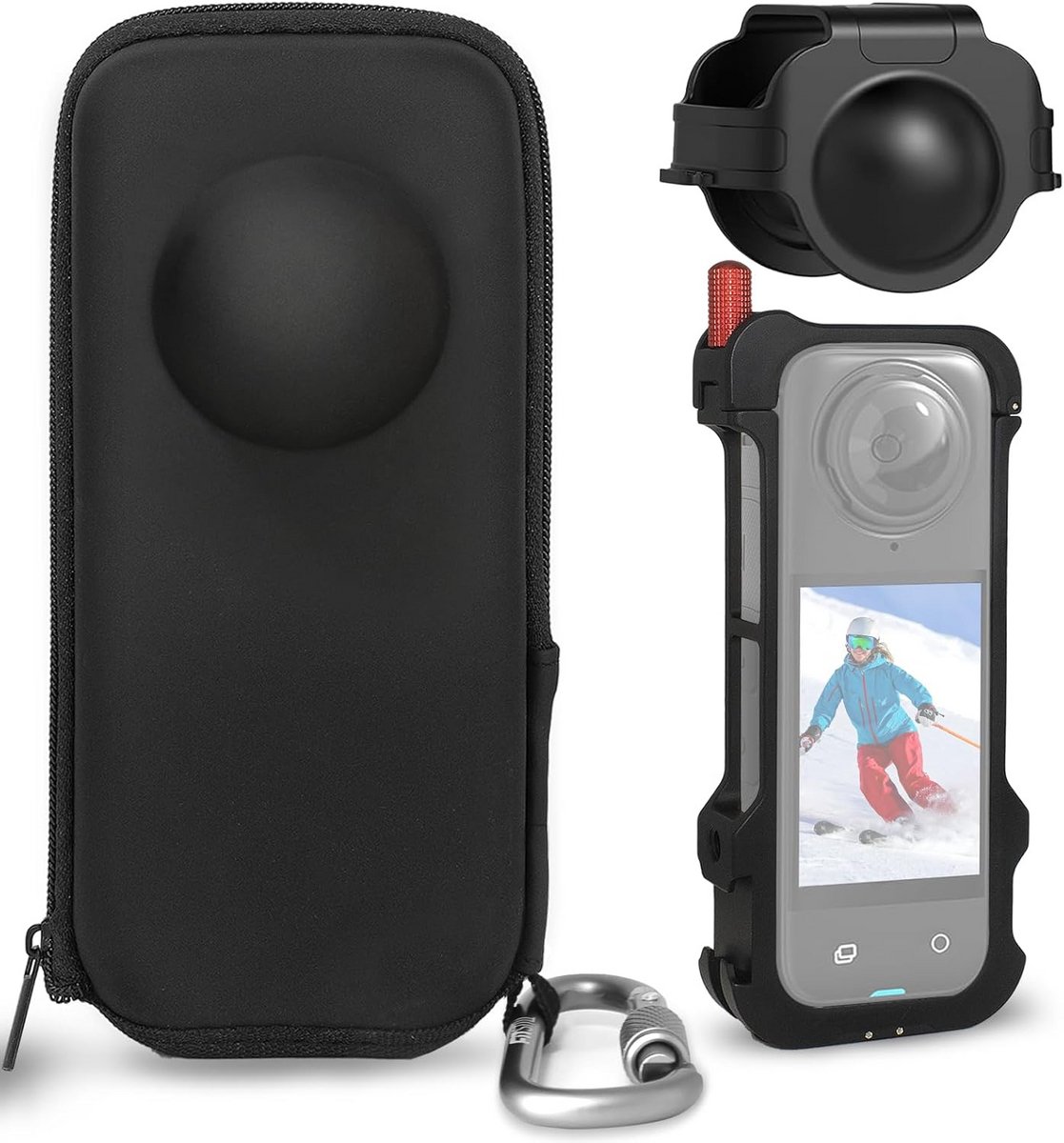 Robuust Beschermframe en Opbergset voor Actiecamera X4