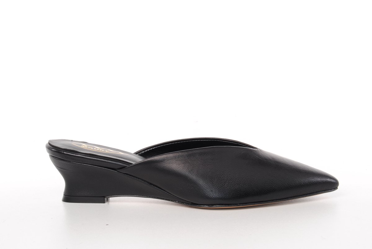 Maury dames slipper Milla leder zwart