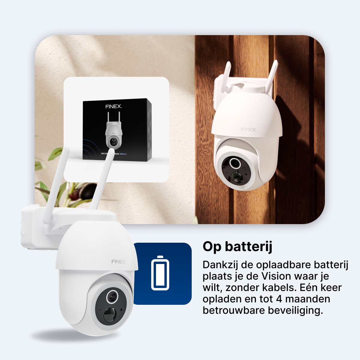 FinexHome Vision Beveiligingscamera 4K Ultra HD met Kleur Nachtzicht - afbeelding 2