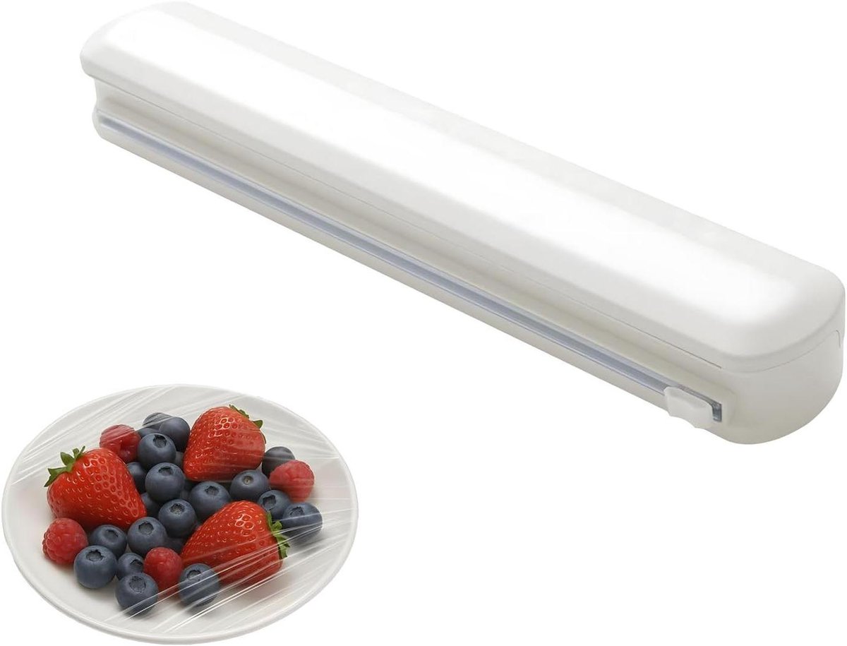 Foliesnijder met schuifmes voor huishoudfolie, diameter ≤ 4,5 cm, lengte ≤ 32 cm