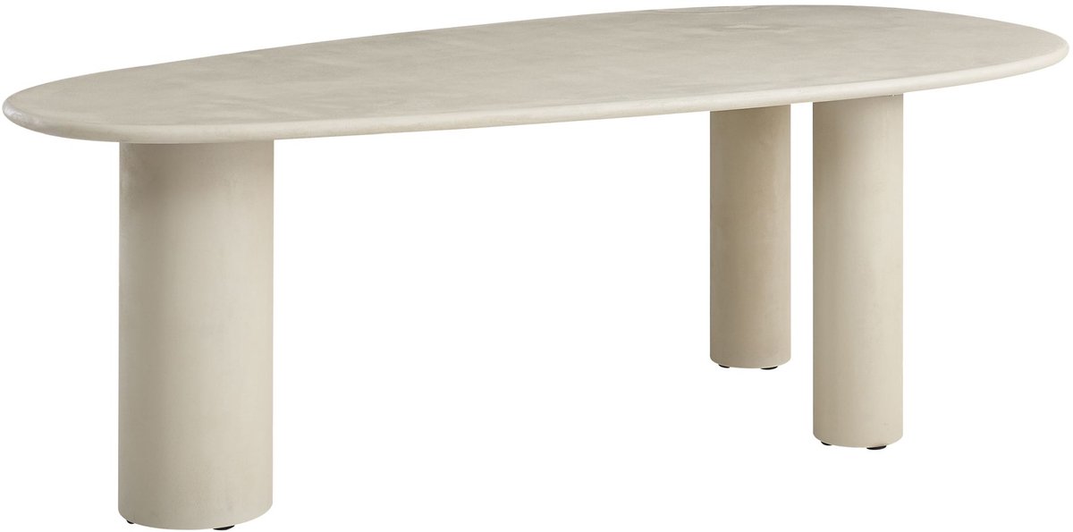 Selsey Innations – Eettafel 230 x 120 cm, greige, microcement-look