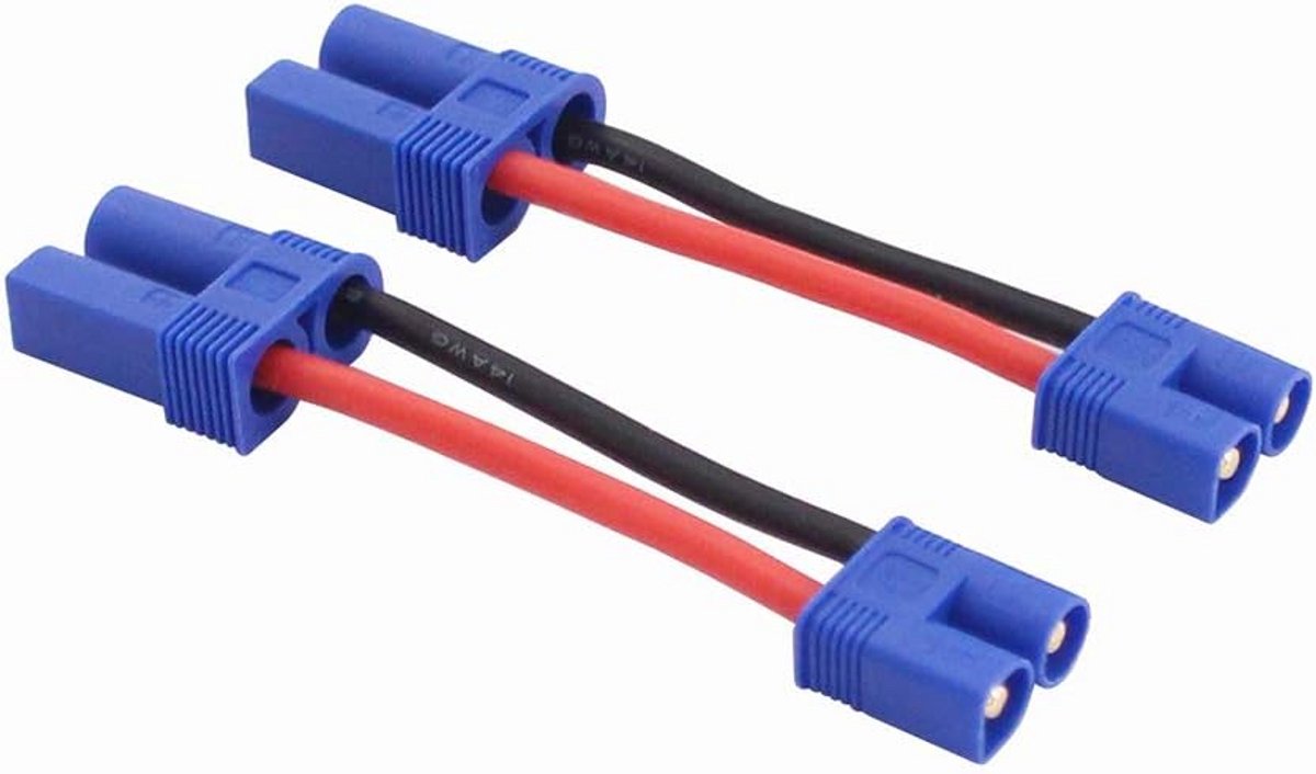 EC3 naar EC5 Adapter Kabel (2 Stuks) 14AWG Draad voor Batterij Koppeling