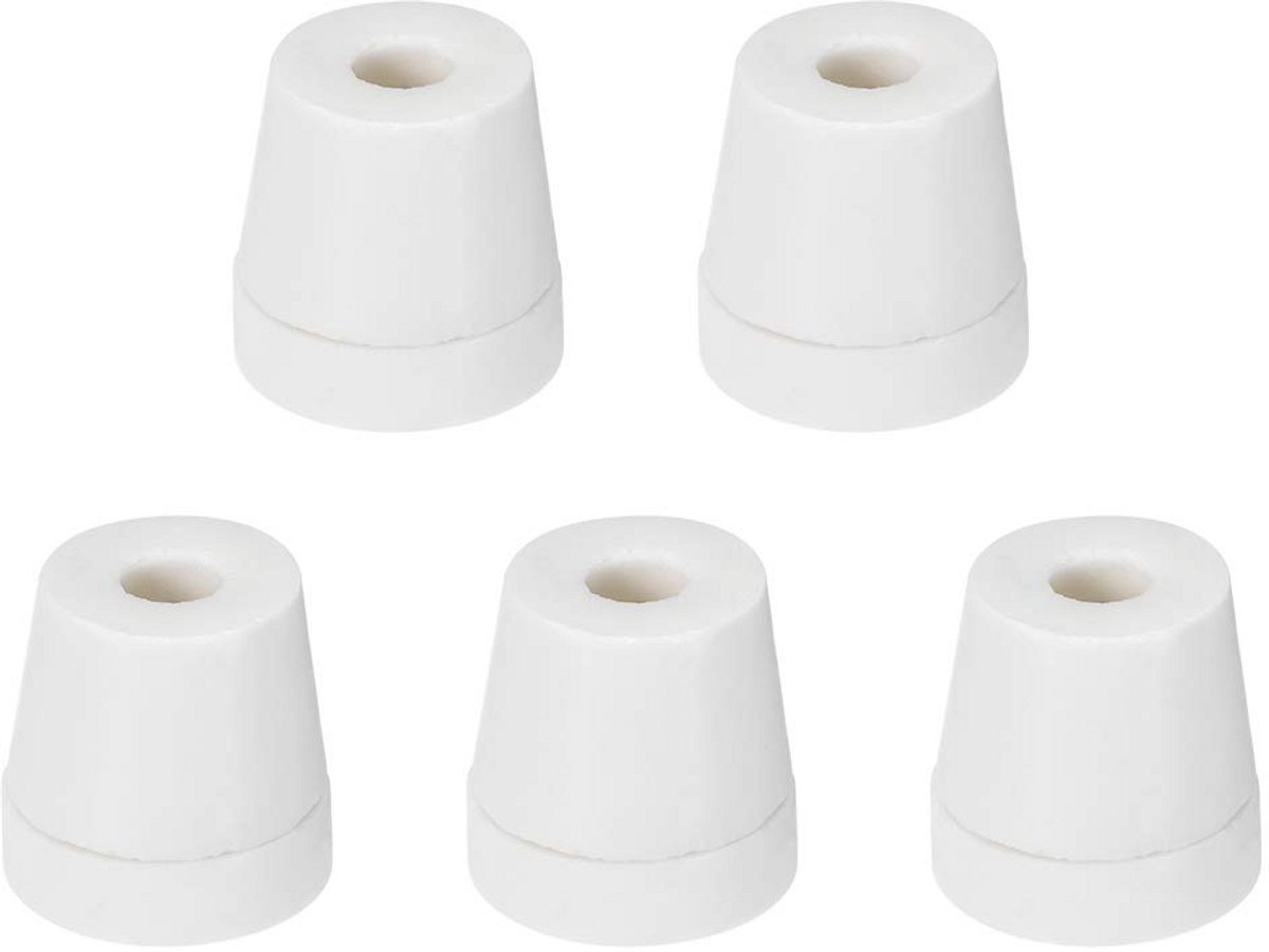 5 stuks keramische conische isolatoren aluminiumoxide 6,5 mm diameter