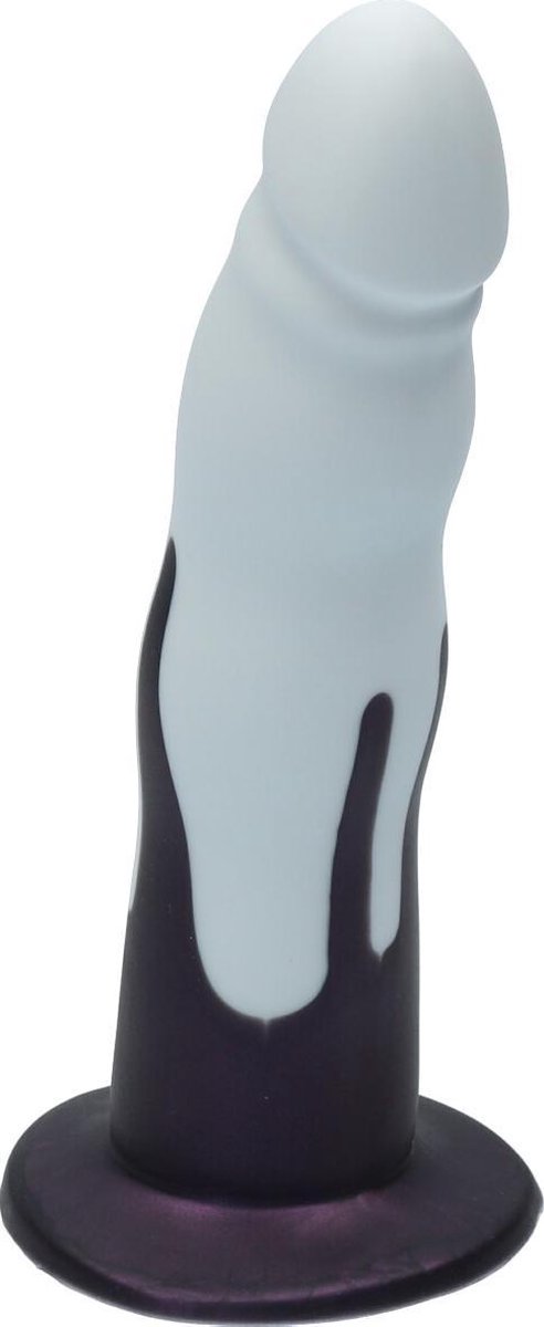 Goedkoopste Ylva & Dite - Anteros - Realistische Siliconen dildo met zuignap - Voor mannen, vrouwen of samen - Handgemaakt in Holland - Smoke/Dark Purple