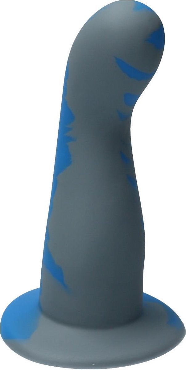 Goedkoopste Ylva & Dite - Leda - Siliconen G-spot / Prostaat dildo - Made in Holland - Grijs / Licht Blauw
