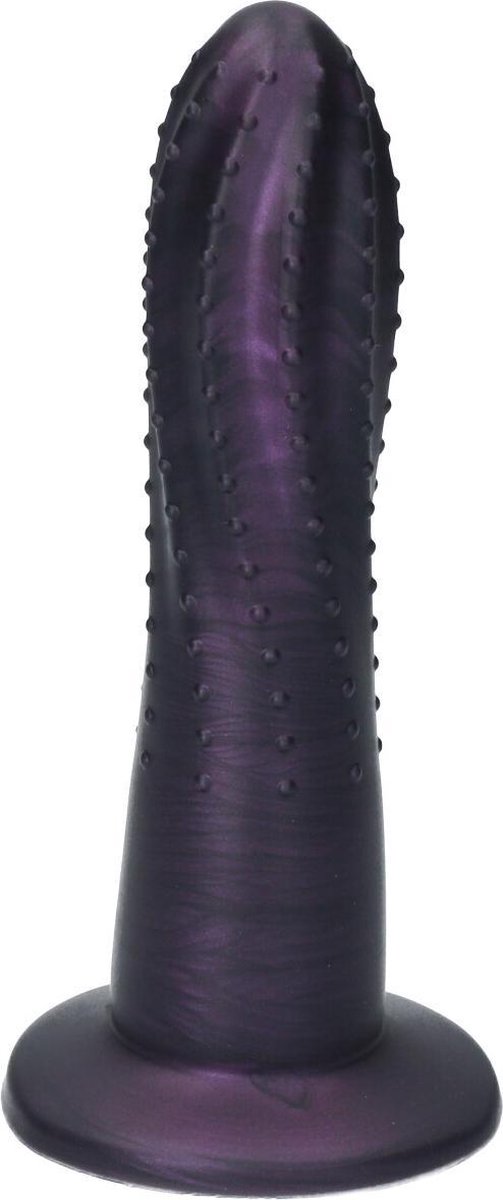 Goedkoopste Ylva & Dite - Prickly Pear - Siliconen dildo - Made in Holland - Donker Paars Metallic