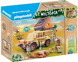 foto van PLAYMOBIL Wiltopia - Met de terreinwagen bij de leeuwen - 71293