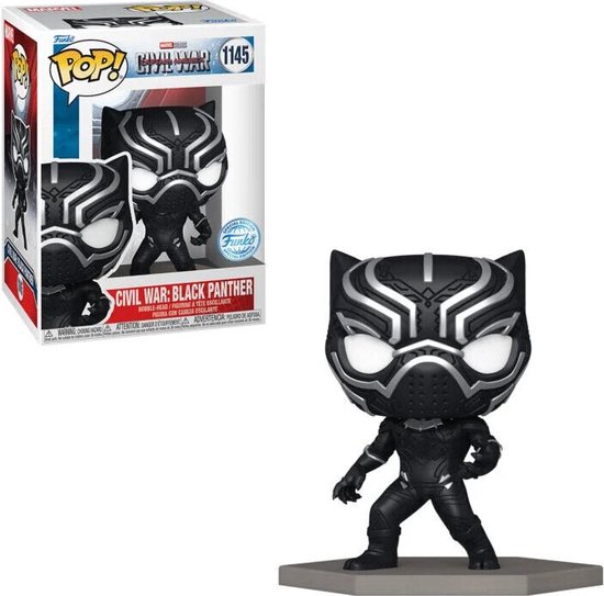 Funko Pop! Marvel Civil War Captain America - Black Panther #1145 Exclusive