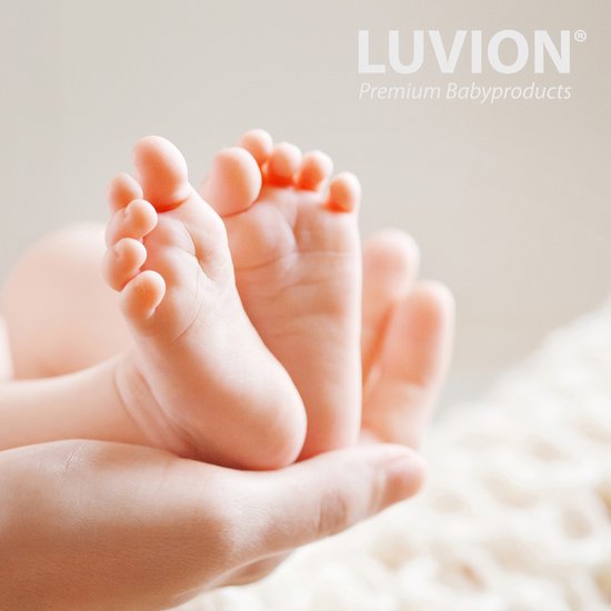 LUVION® Baby Fotolijstje met Klei Afdruk (Gipsafdruk baby) - Hand & Voet Afdruk - Geboorte cadeau - Kraamcadeau jongen / Kraamcadeau meisje van Luvion — afbeelding 3