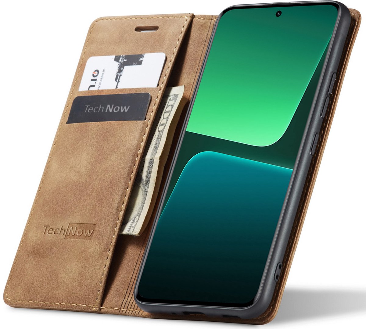 Hoesje geschikt voor Xiaomi 13 Pro - Book Case Leer Slimline Bruin