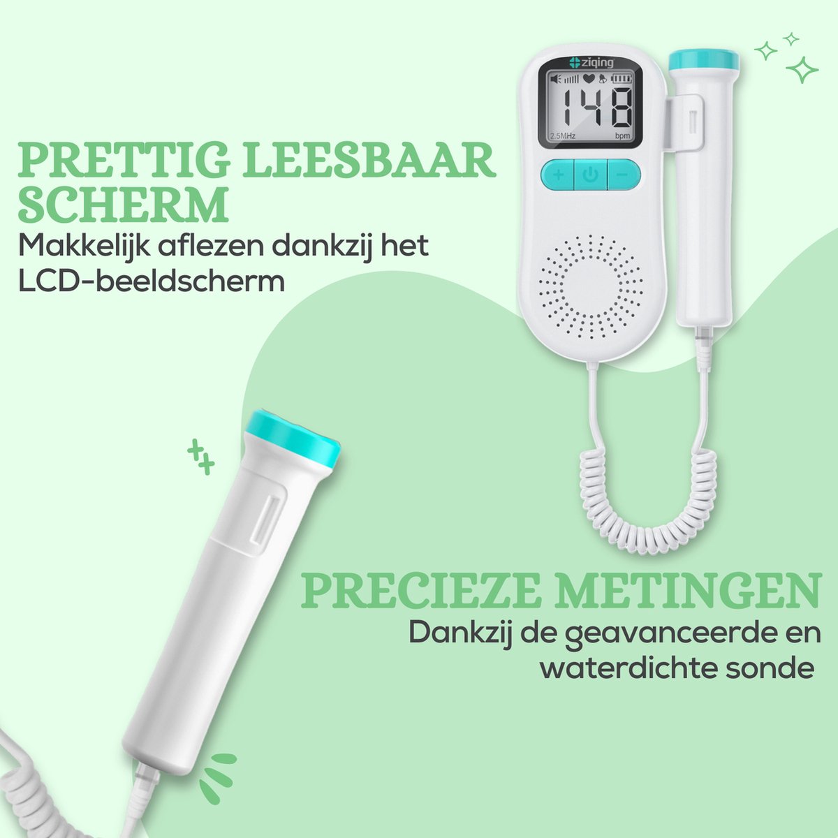 ② Moniteur de fréquence cardiaque pour bébé Luvion Doppler Del — Aliments pour  bébé & Accessoires — 2ememain