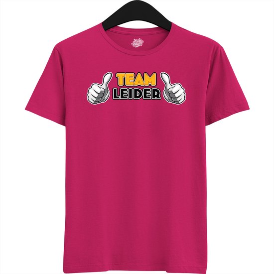 Team Leider | Vrijgezellenfeest Cadeau Man / Vrouw - Bride / Groom To Be Bachelor Party - Grappig Bruiloft Bruid / Bruidegom shirt - T-Shirt - Unisex - Fuchsia - Maat M