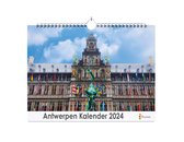 Huurdies - Antwerpen Kalender - Jaarkalender 2024 - 35x24 - 300gms