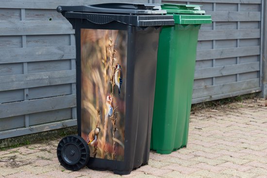 Container sticker Vogels - Takken - Bos - 44x98 cm - Kliko sticker