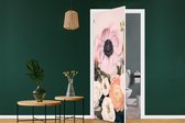 Deursticker Bloemen - Natuur - Planten - 75x205 cm - Deurposter
