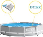Intex Prism Frame Zwembad - Opzetzwembad - 366x76 cm - Inclusief Onderhoudspakket en Stofzuiger