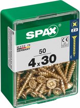 Boîte à vis SPAX Vis à bois tête plate (4 x 30 mm) (0 x 30 mm)