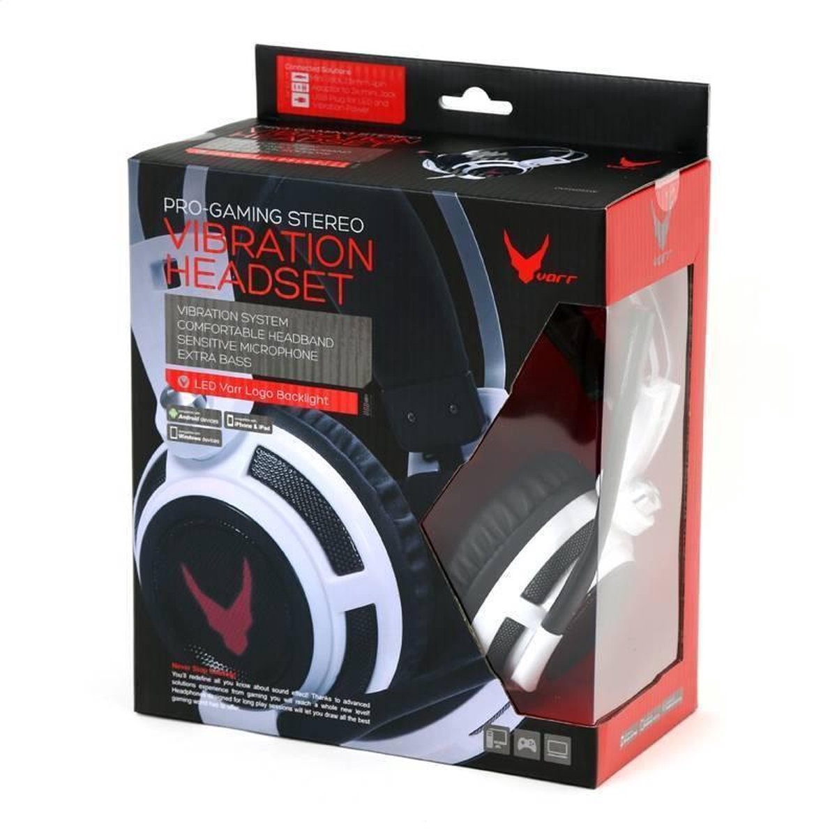 Omega Varr HEADSET for Gamers of Premium quality with Vibration and LED  system. | bol.com